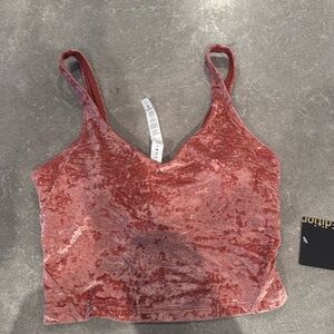 Align tank crushed velvet